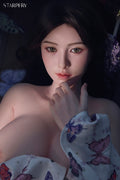 171cm/5ft7 D-cup Black Hair Silicone Head Sex Doll - Xue-4 Natural