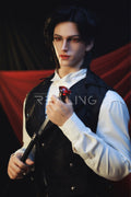 180cm/5ft10 Male Black Hair Silicone Sex Doll - Micah