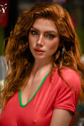 176cm/5ft9 E-Cup Redhead Silicone Head Sex Doll - Sofia Wheat