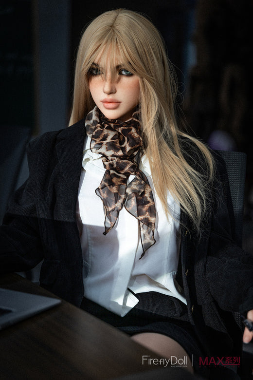 165cm/5ft5 D-cup Office Girl Silicone Sex Doll - Mary