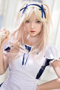 159cm/5ft3 A-cup Realistic Skin Texture Asian Silicone Sex Doll - FSD036 #056SJ White Giselle