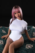 US In Stock - 140cm/4ft7 E-cup Red Hair TPE Sex Doll - C14