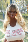 157cm/5ft2 K-Cup BBW Hybrid Black Sex Doll - Vera-A, Head LH036A-A