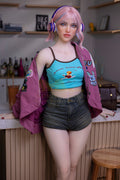 162cm/5ft4 A-Cup Cute Hybrid Sex Doll with S46 Head