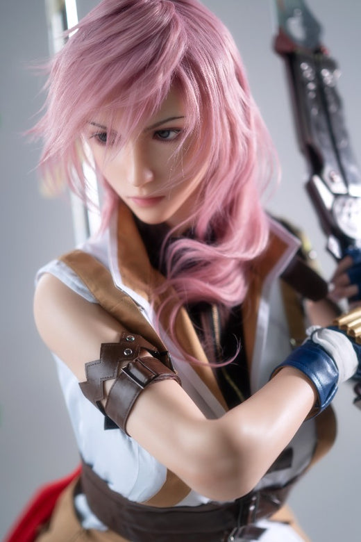 171cm/5ft7 G-cup Final Fantasy 13 Game Silicone Sex Doll - Lightning Lady No.19_1