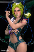 159cm/5ft3 A-cup Anime Cosplay JoJo's Bizarre Adventure Jolyne Cujoh TPE Sex Doll - #033 Elina